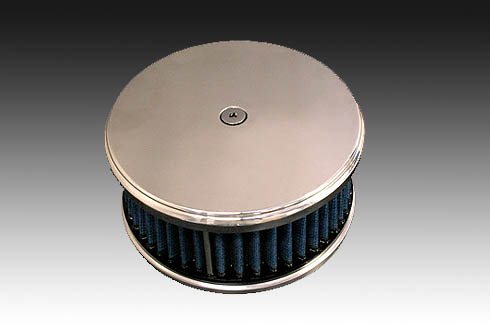 NEW 6" ROUND SMOOTH BILLET AIR CLEANER COVER